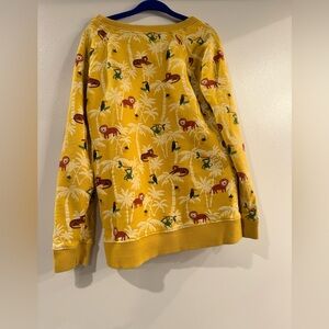Jungle yellow sweatshirt in good condition size 6